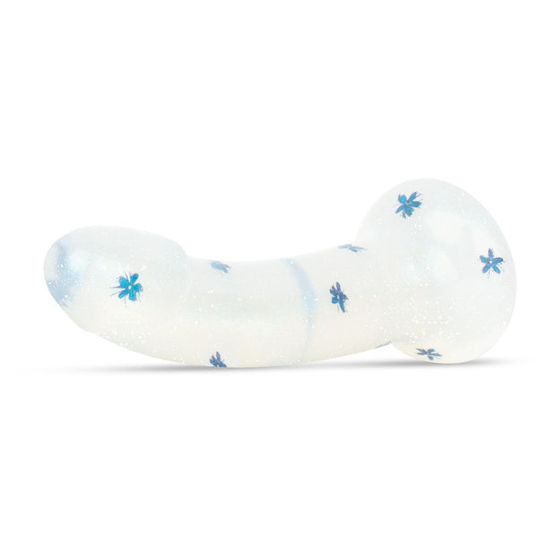 Dildo Collection Blossom Bliss Dildo – Blaues Glitzerdesign 19 cm