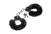 XR Brands - Cuffed In Fur Handschellen - Schwarz