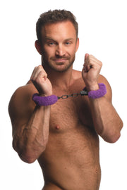 XR Brands - Cuffed In Fur Handschellen - Lila