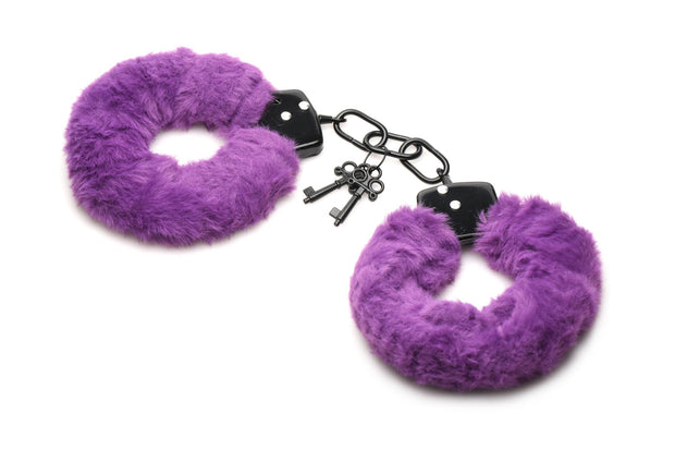 XR Brands - Cuffed In Fur Handschellen - Lila