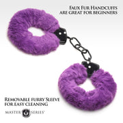 XR Brands - Cuffed In Fur Handschellen - Lila
