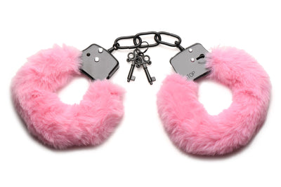 XR Brands - Cuffed in Fur Handschellen - Rosa