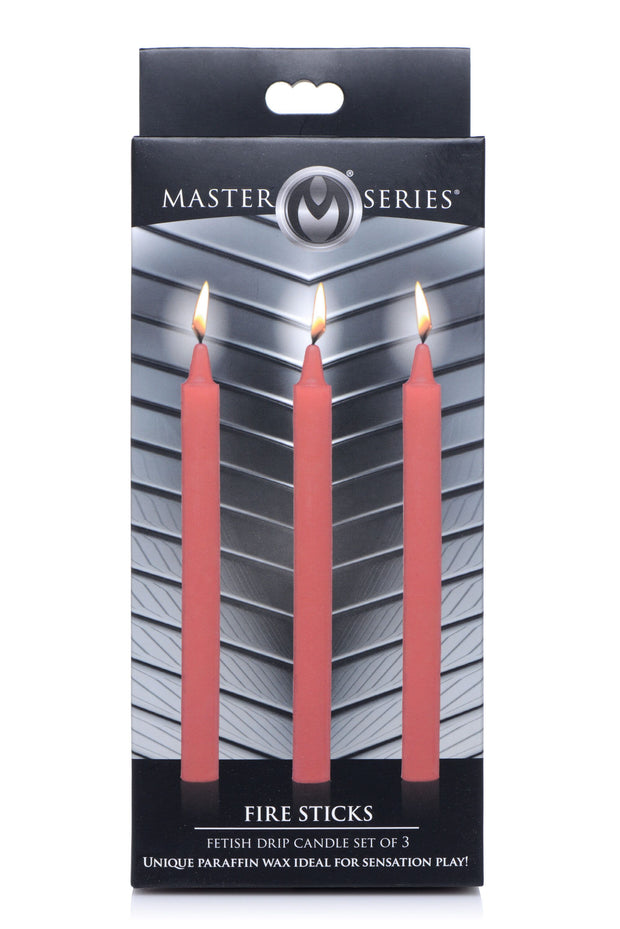 XR Brands - Fire Sticks Fetisch-Tropfkerzen - Rot
