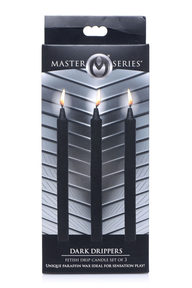 XR Brands - Dark Drippers Fetisch-Tropfkerzen - Schwarz