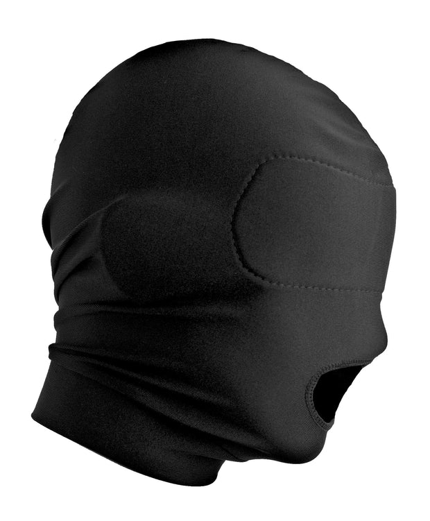 XR Brands - Offener Mund Maske mit gepolsterter Augenmaske - Schwarz