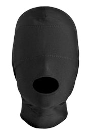 XR Brands - Offener Mund Maske mit gepolsterter Augenmaske - Schwarz