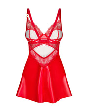 Obsessive - Aliosa Chemise & String - Rot