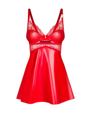 Obsessive - Aliosa Chemise & String - Rot