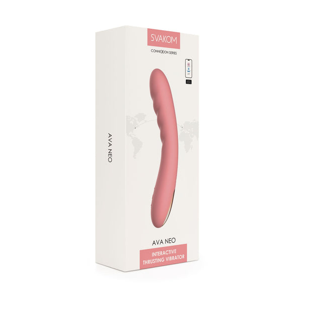 SVAKOM - Ava Neo Interaktiver Stoßvibrator - Pfirsich