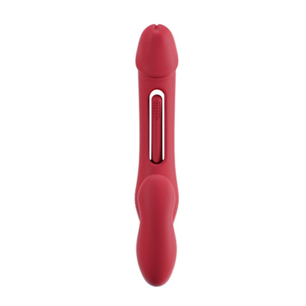 HoneyPlayBox - App-gesteuerter Paarvibrator ohne Gurt - Rot
