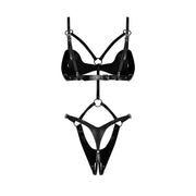 Obsessive - Dame Control Ouvert Teddy - Schwarz