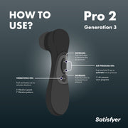 Satisfyer Pro 2 Generation 3 - Schwarz
