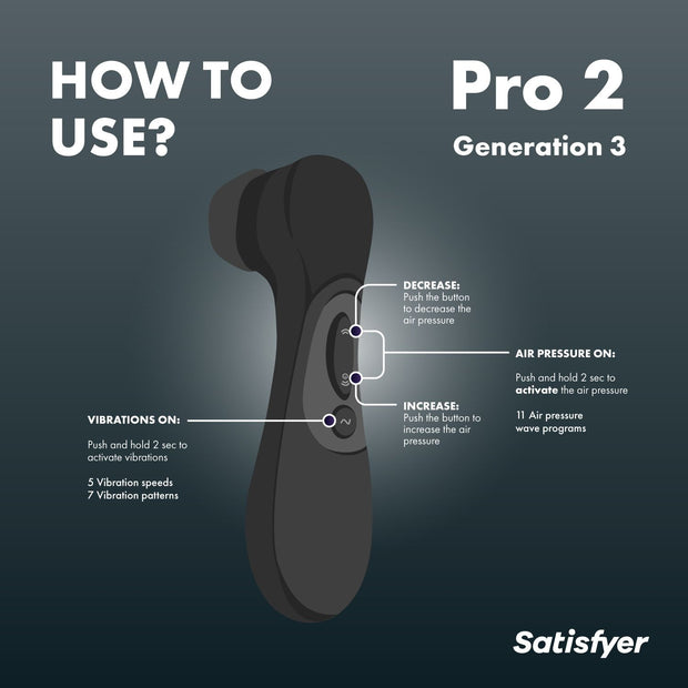 Satisfyer Pro 2 Generation 3 - Schwarz