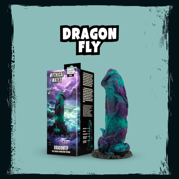 Mythical Mates - Dragonfly Dildo Lila & Grün