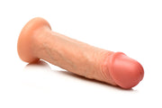 JOCK - Real Skin Vibrierender Dildo - 20 cm & Helle Silikonhaut