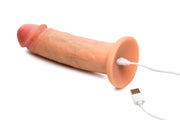JOCK - Real Skin Vibrierender Dildo - 20 cm & Helle Silikonhaut