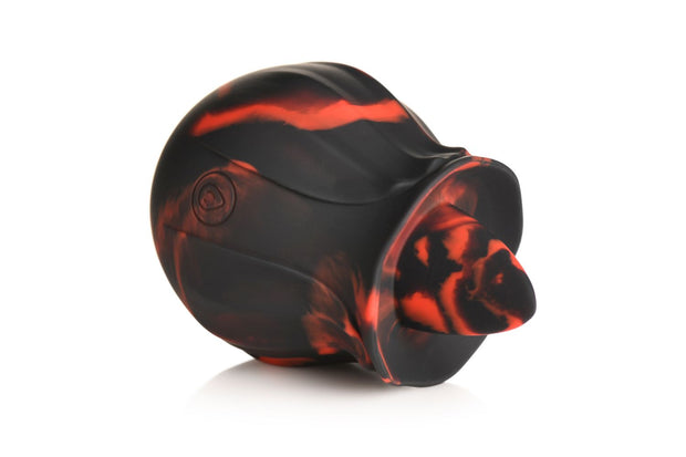 BLOOMGASM - Black Kiss Rimmende Rosen-Vibrator - Rot/Schwarz