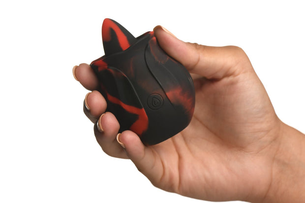 BLOOMGASM - Black Kiss Rimmende Rosen-Vibrator - Rot/Schwarz