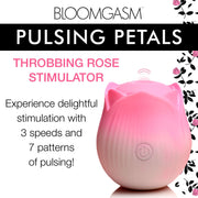 BLOOMGASM - Pulsing Petals Stimulator Pulsierende Rosen-Vibrator - Rosa