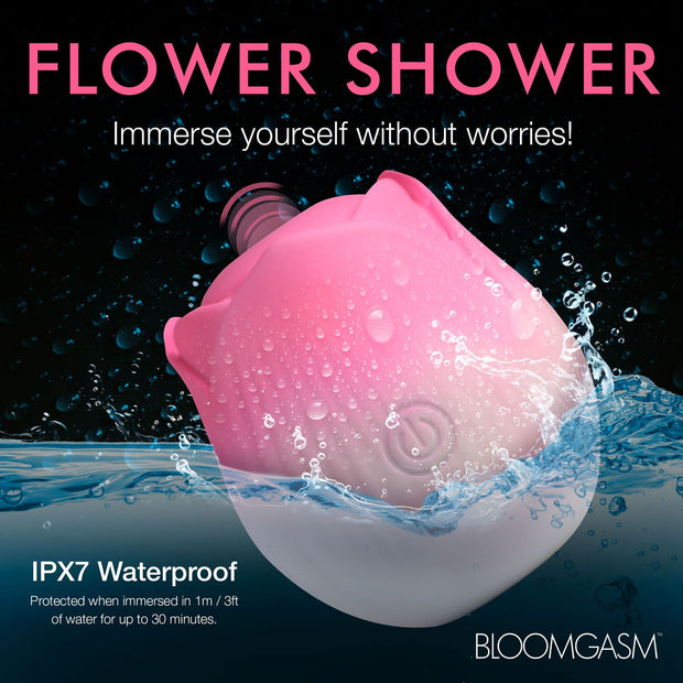 BLOOMGASM - Pulsing Petals Stimulator Pulsierende Rosen-Vibrator - Rosa