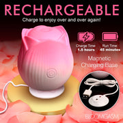 BLOOMGASM - Pulsing Petals Stimulator Pulsierende Rosen-Vibrator - Rosa