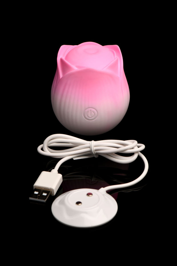 BLOOMGASM - Pulsing Petals Stimulator Pulsierende Rosen-Vibrator - Rosa