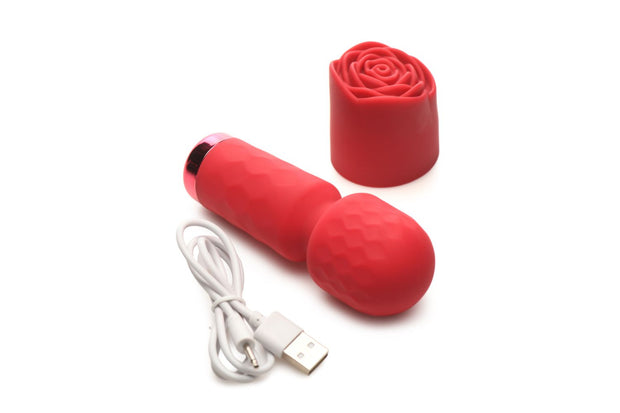 BLOOMGASM – Pleasure Rose Mini-Wand-Vibrator – Rot