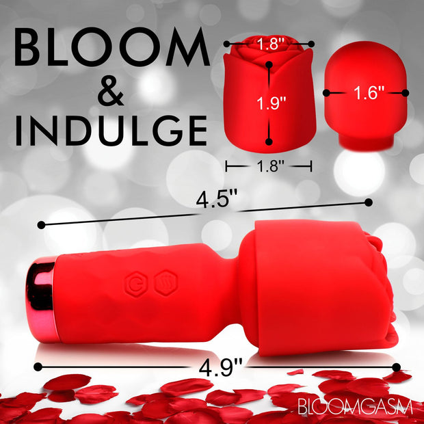 BLOOMGASM – Pleasure Rose Mini-Wand-Vibrator – Rot