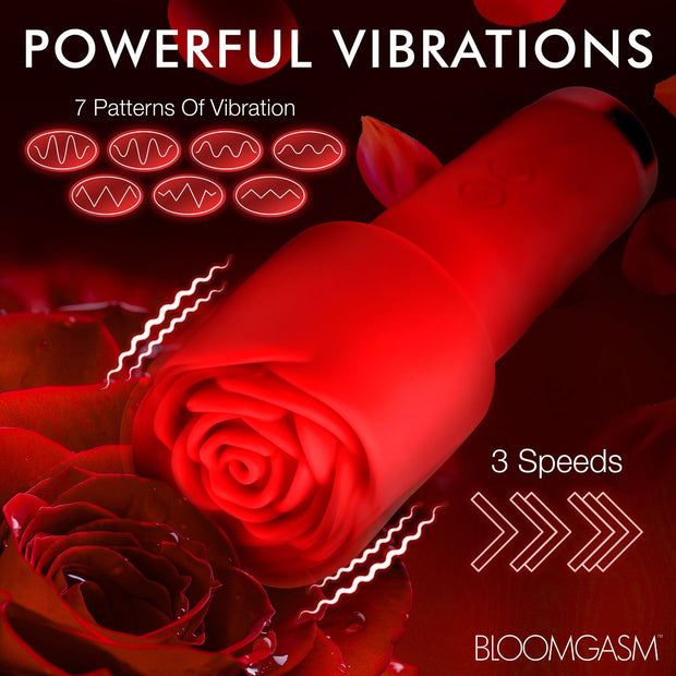 BLOOMGASM – Pleasure Rose Mini-Wand-Vibrator – Rot