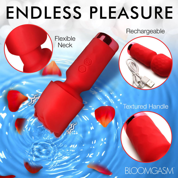BLOOMGASM – Pleasure Rose Mini-Wand-Vibrator – Rot