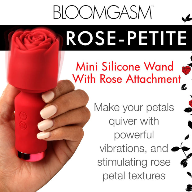 BLOOMGASM – Pleasure Rose Mini-Wand-Vibrator – Rot