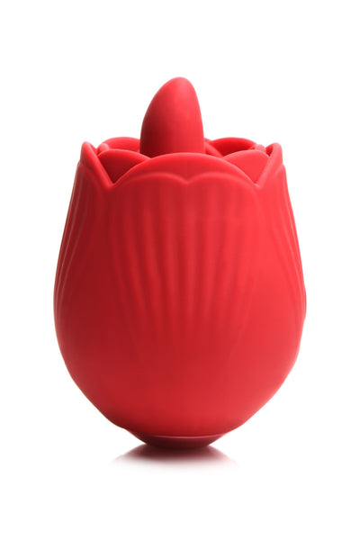 BLOOMGASM - French Rose Leck- und Vibrationsstimulator - Rot