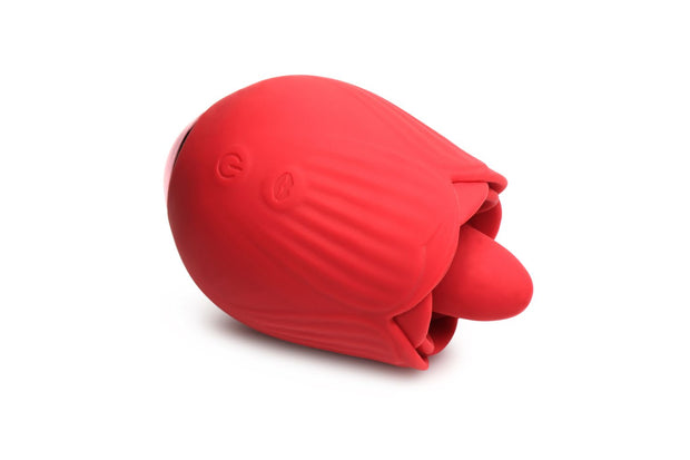 BLOOMGASM - French Rose Leck- und Vibrationsstimulator - Rot