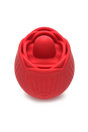 BLOOMGASM - French Rose Leck- und Vibrationsstimulator - Rot