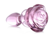 BOOTY SPARKS - Glas-Rosen Analplug Klein - Rosa