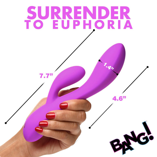 BANG! - Flexibler Rabbit Vibrator Doppelte Stimulation - Lila