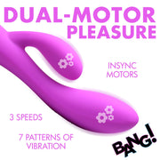 BANG! - Flexibler Rabbit Vibrator Doppelte Stimulation - Lila