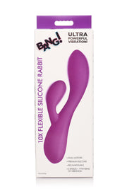 BANG! - Flexibler Rabbit Vibrator Doppelte Stimulation - Lila