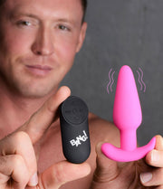 BANG! - Vibrations-Buttplug mit Fernbedienung - Rosa