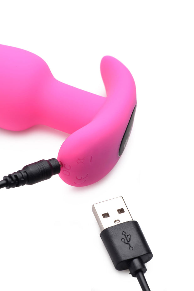 BANG! - Vibrations-Buttplug mit Fernbedienung - Rosa