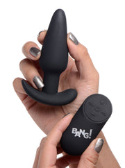 BANG! - Vibrations-Buttplug mit Fernbedienung -Schwarz