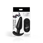 BANG! - Vibrations-Buttplug mit Fernbedienung -Schwarz