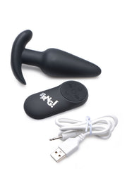 BANG! - Vibrations-Buttplug mit Fernbedienung -Schwarz