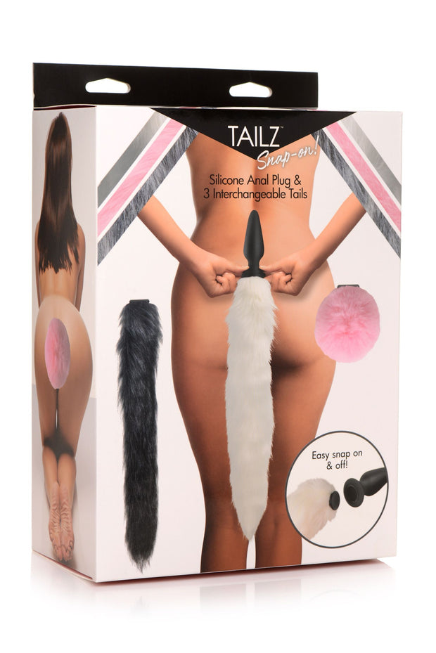 TAILZ - Snap-On Analplug mit 3 Wechselbaren Schwänzen