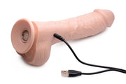Loadz - Vibrierender Spritzdildo - 21,5 cm & Helle Farbe