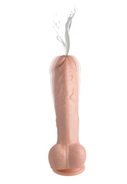 Loadz - Vibrierender Spritzdildo - 21,5 cm & Helle Farbe