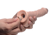 Loadz - Vibrierender Spritzdildo - 21,5 cm & Helle Farbe