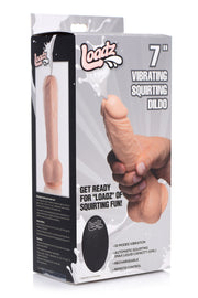 Loadz - Vibrierender Spritzdildo - 21,5 cm & Helle Farbe