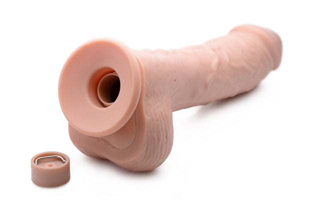 Loadz - Vibrierender Spritzdildo - 21,5 cm & Helle Farbe