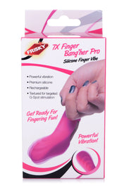 FRISKY - Finger Bang Her Pro Finger Vibrator - Rosa